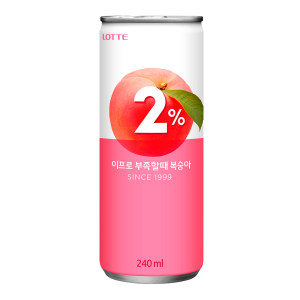 Lotte Refreshing Water 2 % Peach 240 mL